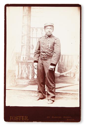 (MILITARY--CIVIL WAR.) Photograph of a sailor or marine wearing a GAR medal.